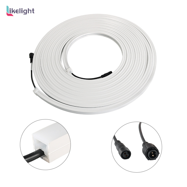 LED Silicone neon strip light 16mm x 16mm Top Lighting IP67 waterproof for outside Decorative Lighting